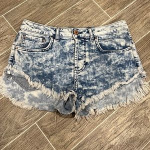 Forever 21 Acid Wash Festival Shorts
